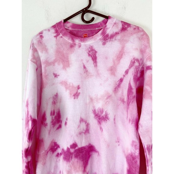 Pink and White Tie Dye Sweatshirt Size Small - Picture 5 of 10